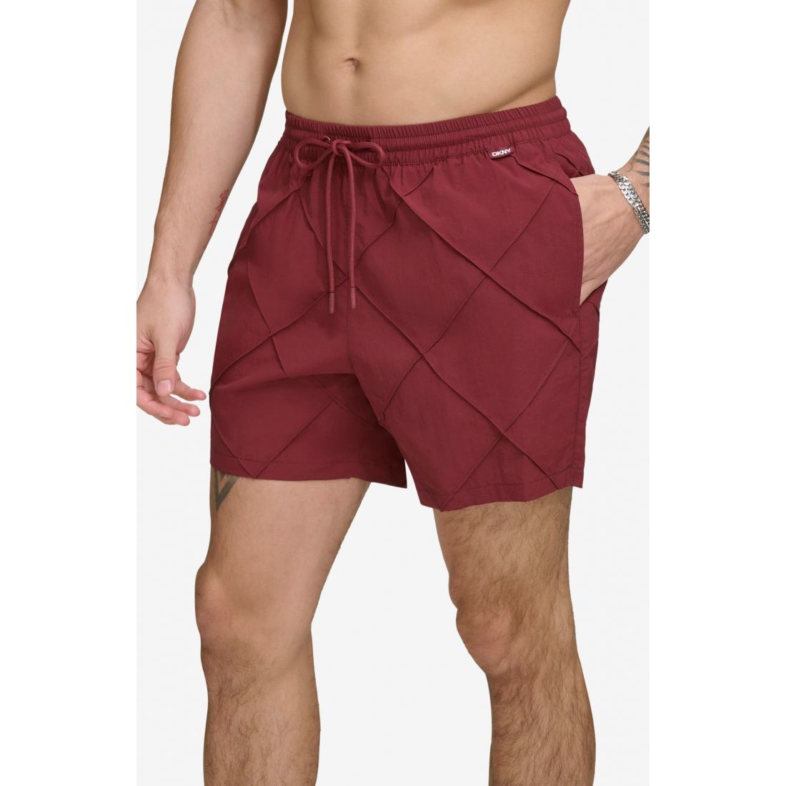 Dkny - Short de bain 'Diamond Pintuck' pour Hommes