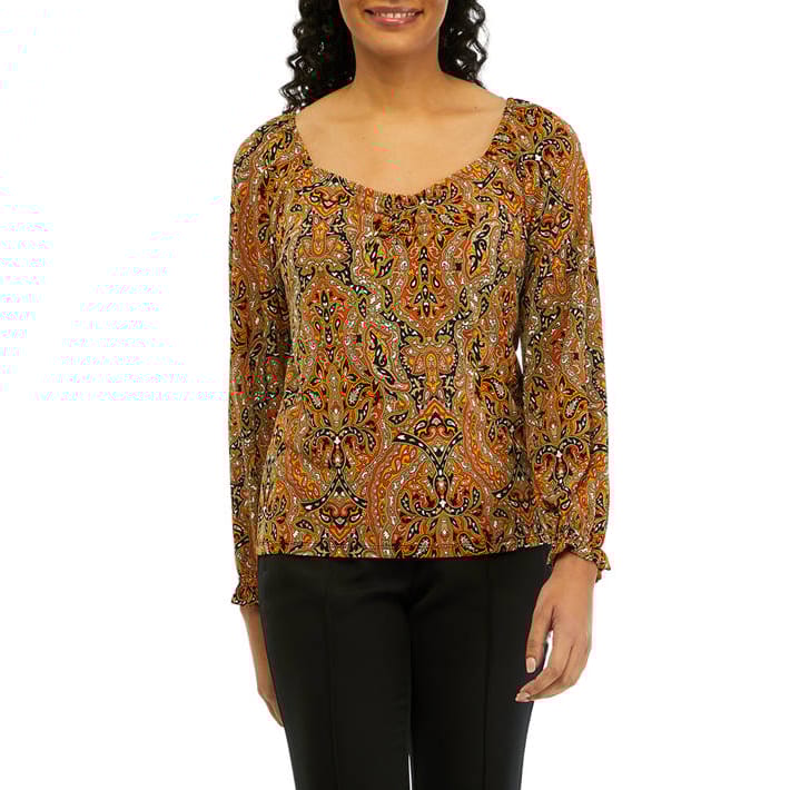 Michael michael kors - 'Paisley Ruched Top' pour Femmes