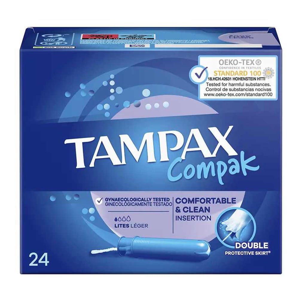 Tampax - Tampon 'Compak' - Lites 24 Pièces