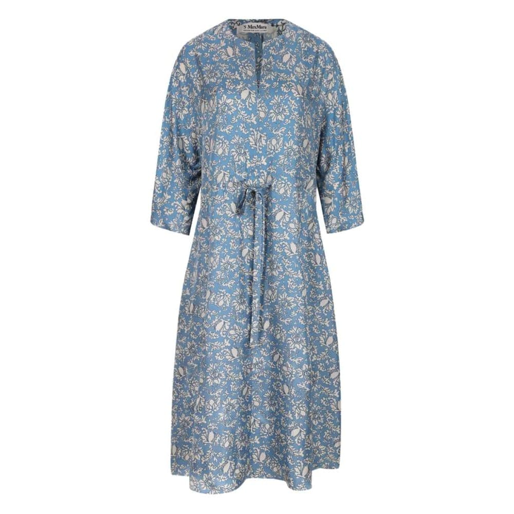 S max mara - Robe Midi 'Floral-Print' pour Femmes