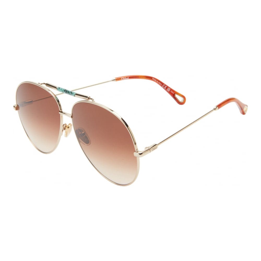 Chloé - '62mm Aviator Sunglasses' pour Femmes