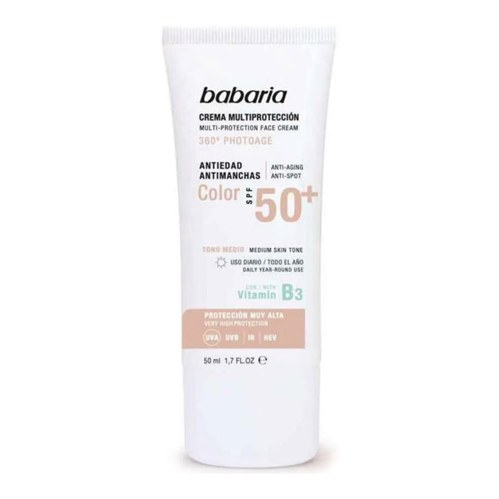 Babaria - Crème solaire teintée 'Solar Multi Protection SPF50+' - 50 ml