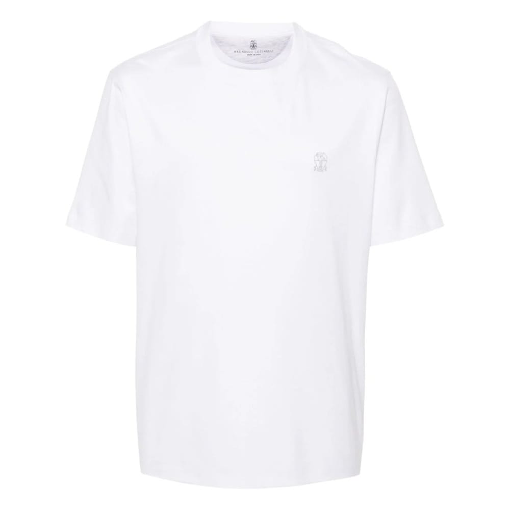 Brunello cucinelli - T-shirt 'Logo-Embroidered' pour Hommes