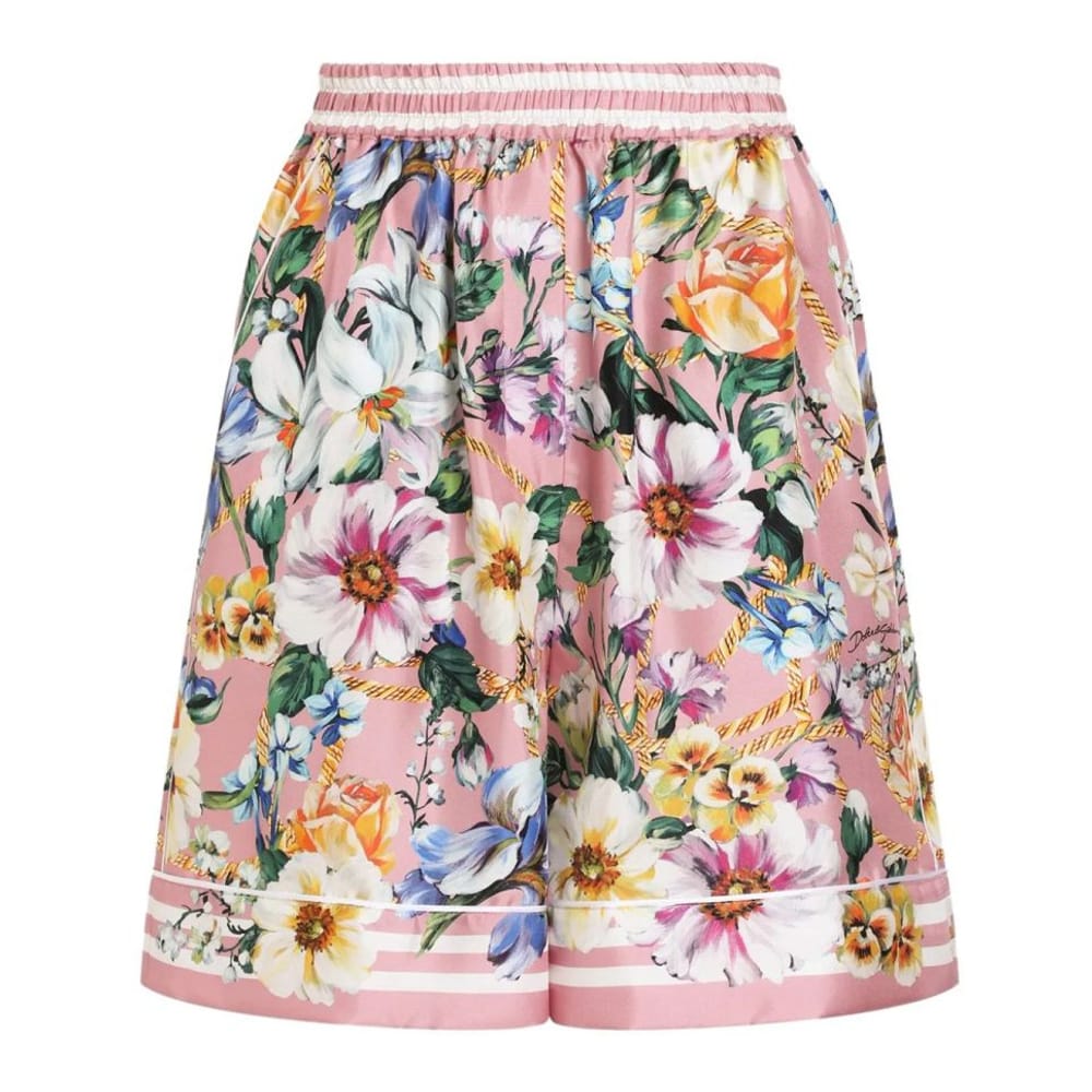 Dolce&gabbana - Short 'Floral-Print' pour Femmes