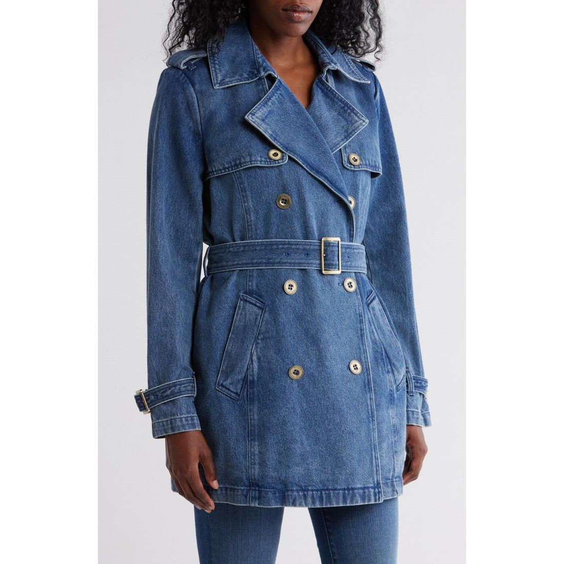 Michael kors - "Trench 'Double Breasted Denim' pour Femmes"