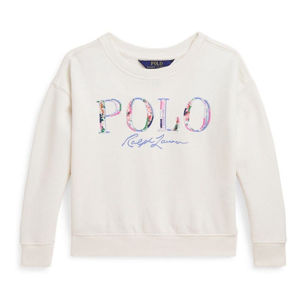 Polo ralph lauren - 'Logo Loopback Fleece Boxy Sweatshirt' pour Bambins & petites filles