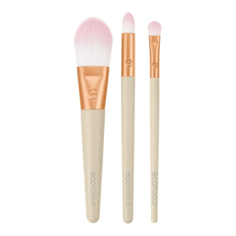 EcoTools - Set de pinceaux de maquillage 'Ready Glow' - 3 Pièces