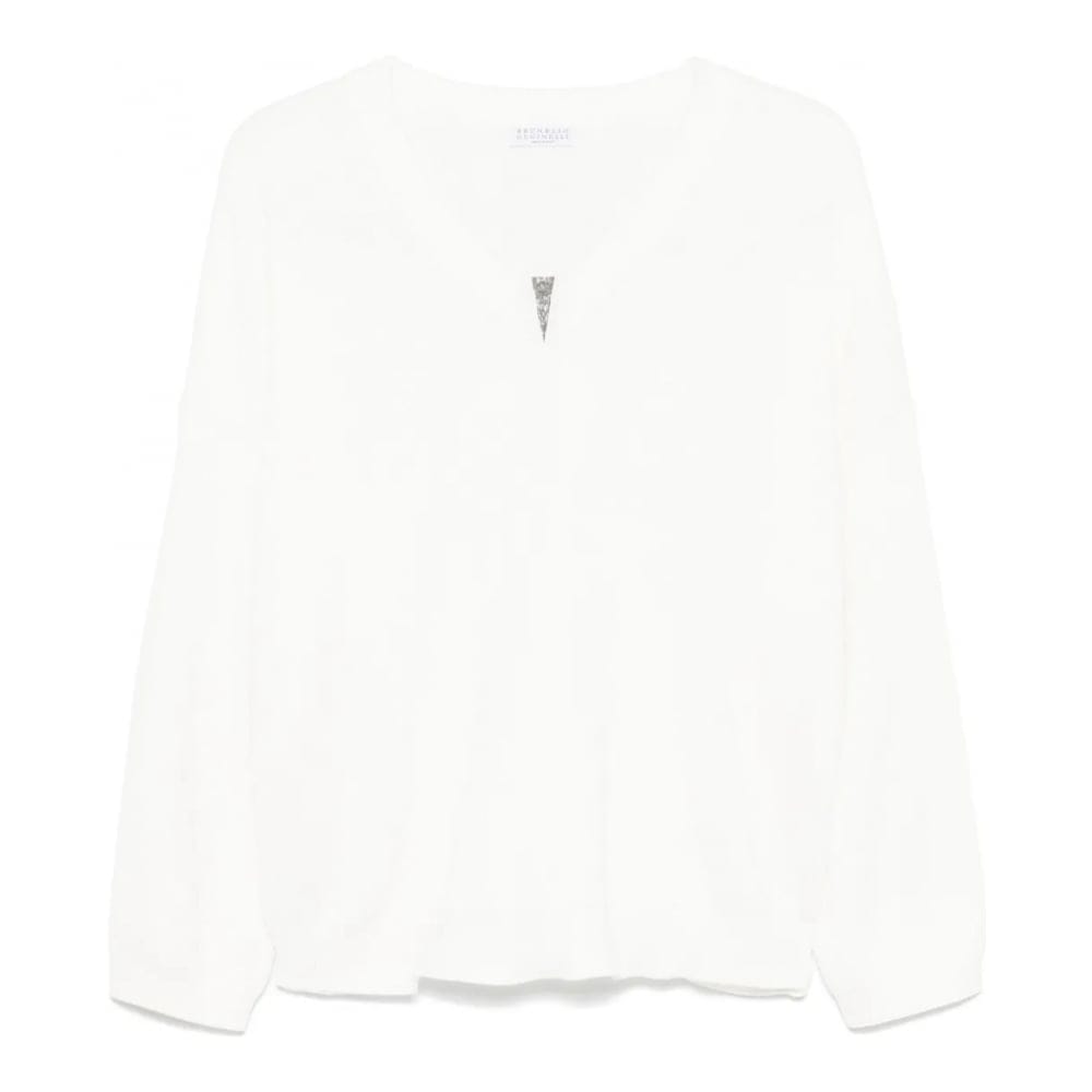 Brunello cucinelli - Pull 'V-Neck' pour Femmes
