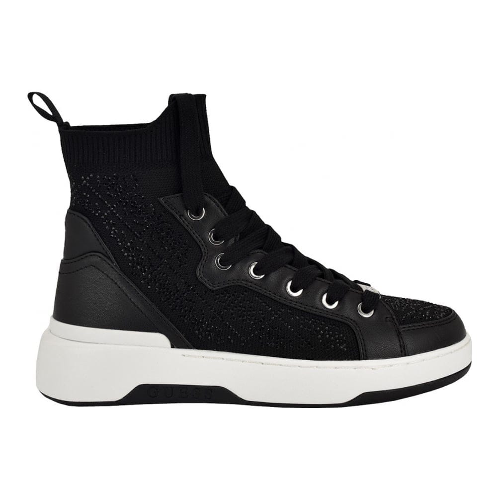 Guess - Sneakers montantes 'Mannen Knit Hi-Top Lace-Up Fashion Sneakers' pour Femmes