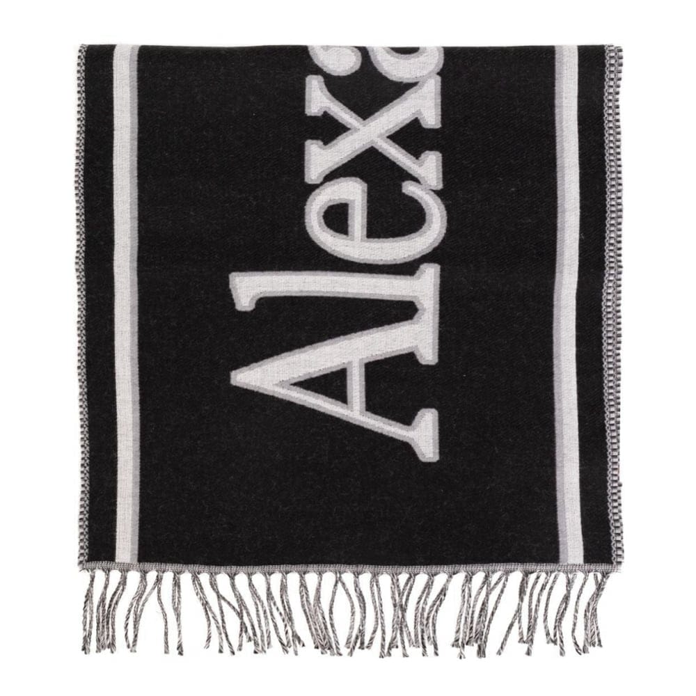 Alexander mcqueen - Écharpe en laine 'Logo-Print' pour Hommes