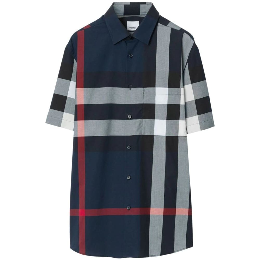 Burberry - Chemise à manches courtes 'Check-Pattern' pour Hommes