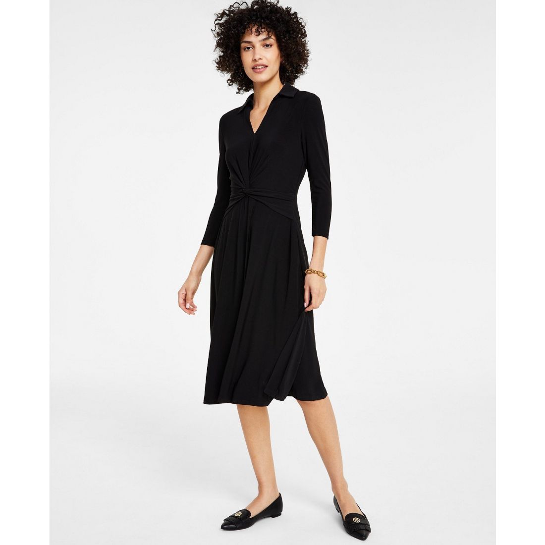 Tommy Hilfiger - Robe Midi 'Collared' pour Femmes