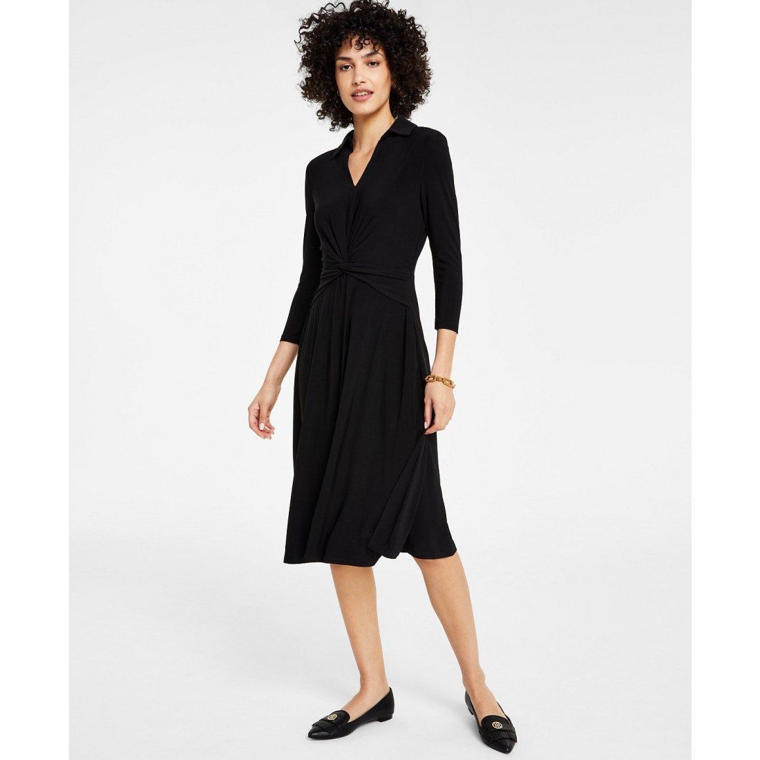 Tommy hilfiger - Robe Midi 'Collared' pour Femmes