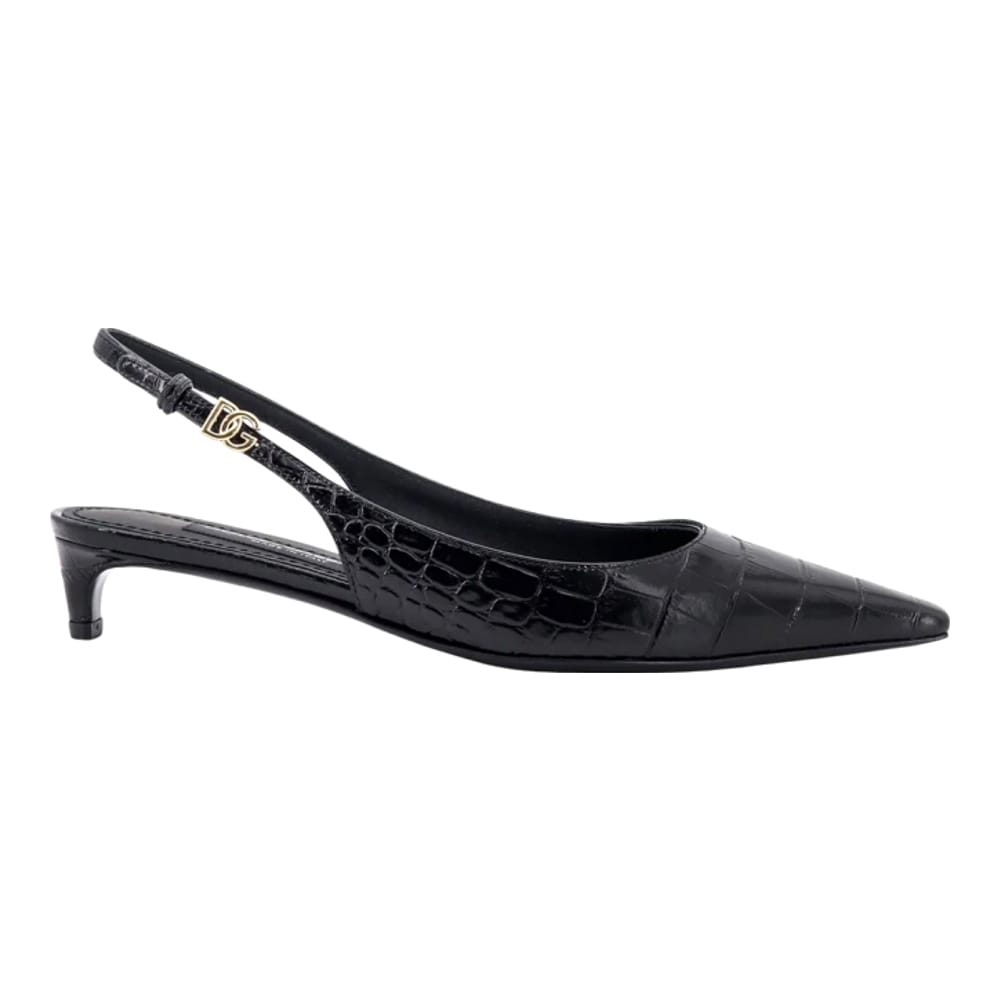 Dolce&gabbana - Escarpins à bride 'Croc-Effect' pour Femmes