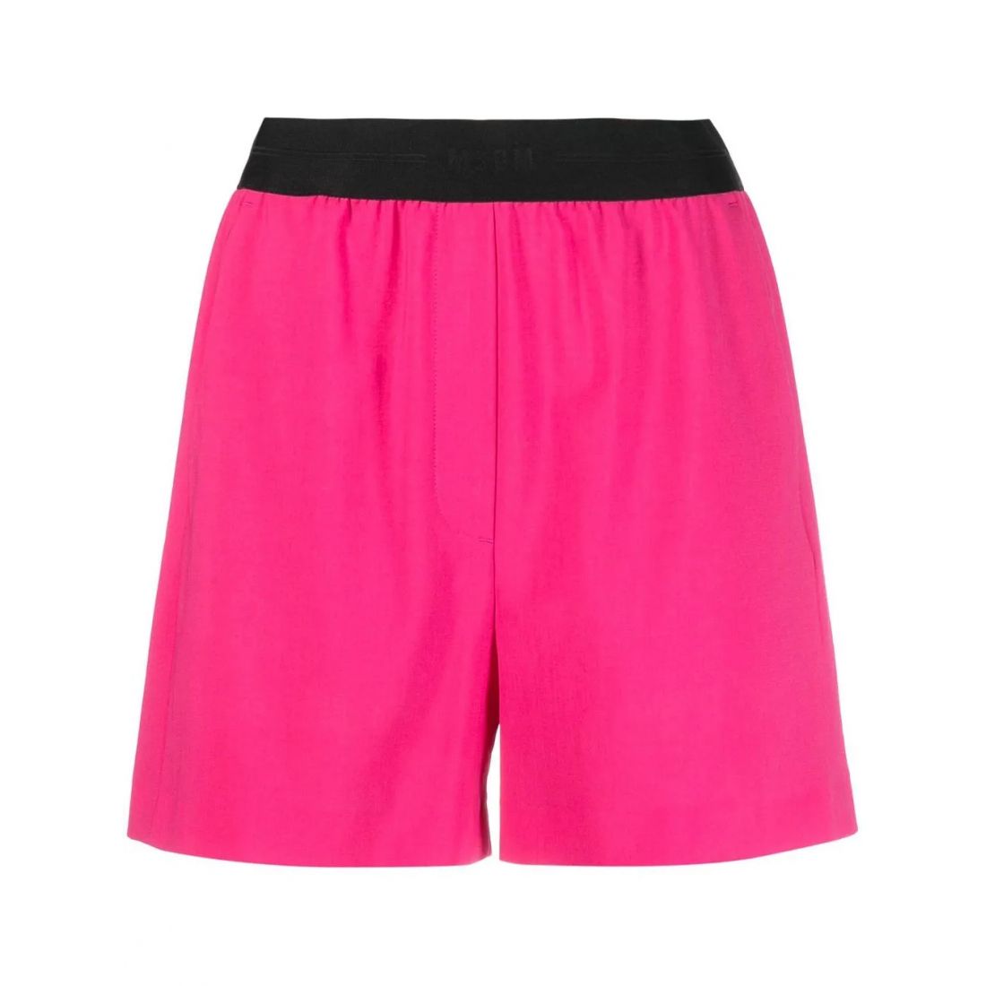 Msgm - Short 'Logo-Waistband' pour Femmes