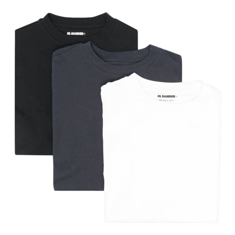 Jil Sander - T-shirt 'Logo Patch' pour Hommes - 3 Pièces