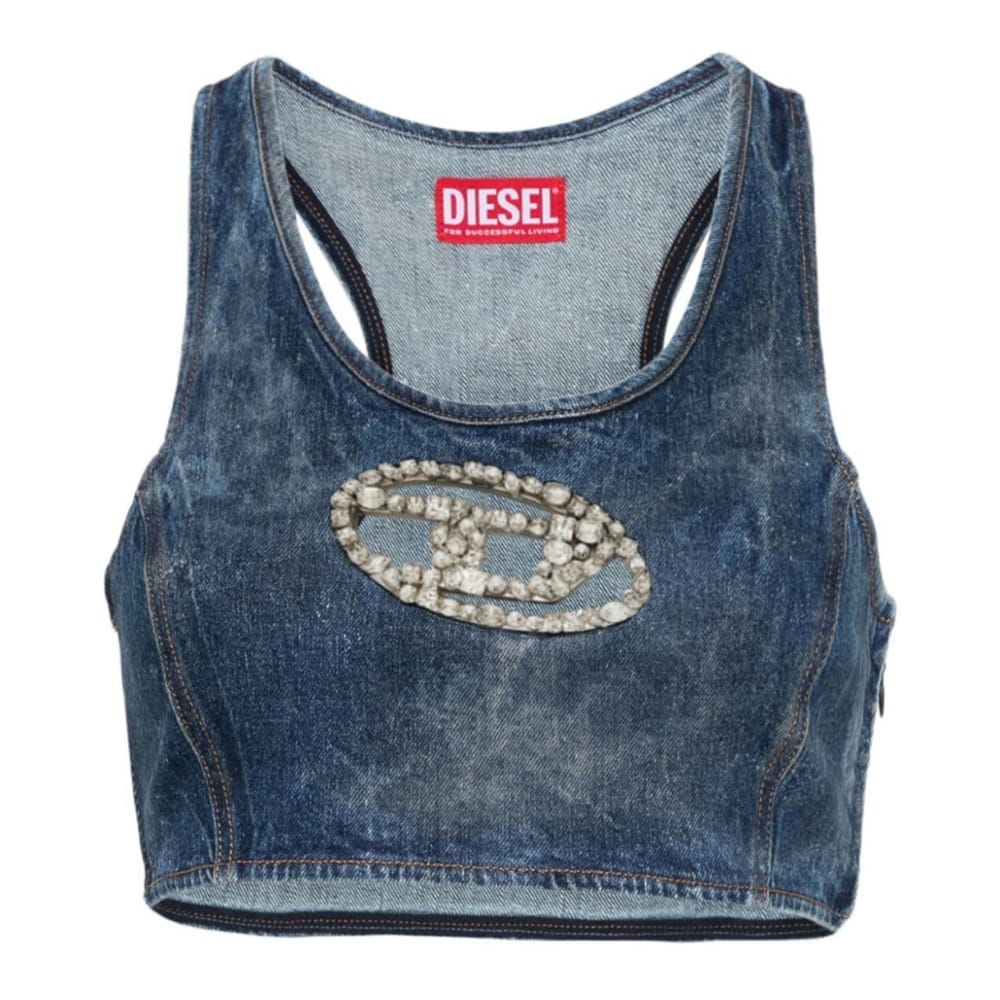 Diesel - Crop Top 'De-Top-Fsd Crystal-Embellished' pour Femmes