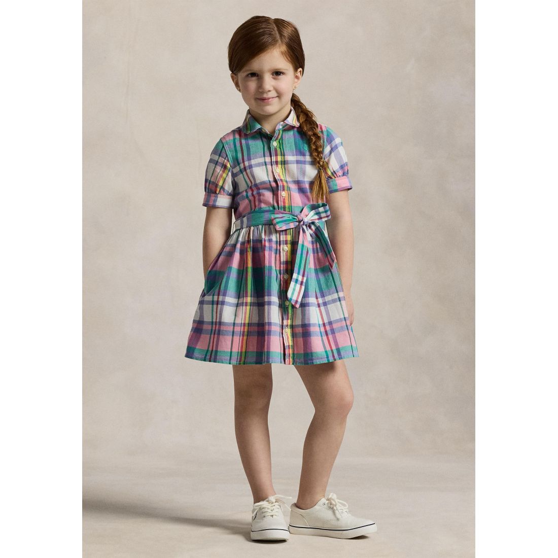 Ralph lauren kids - "Robe chemise 'Plaid Cotton Madras' pour Petites filles"