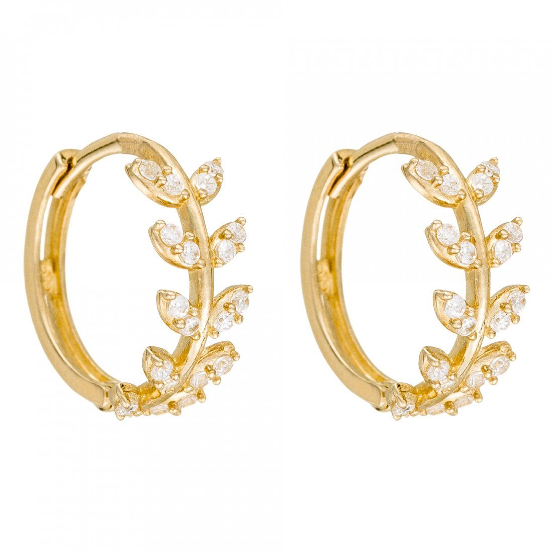Oro di oro - Boucles d'oreilles 'Feuillette' pour Femmes