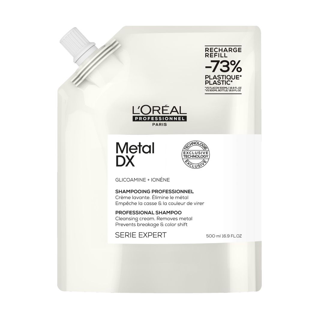 L'oréal professionnel - Recharge de shampoing 'Metal Detox' - Cheveux abîmés, 500 ml