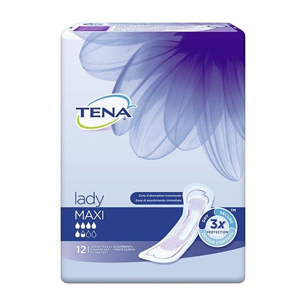 Tena Lady - Protections pour l'incontinence 'Discreet' - Maxi 12 Pièces