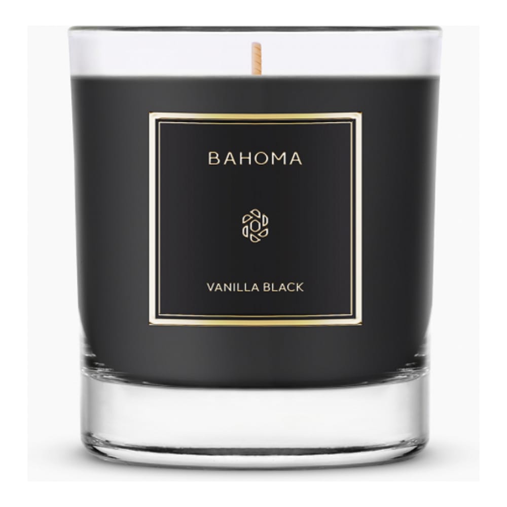 Bahoma London - Grande Bougie 'Obsidian' - Vanilla Black 220 g