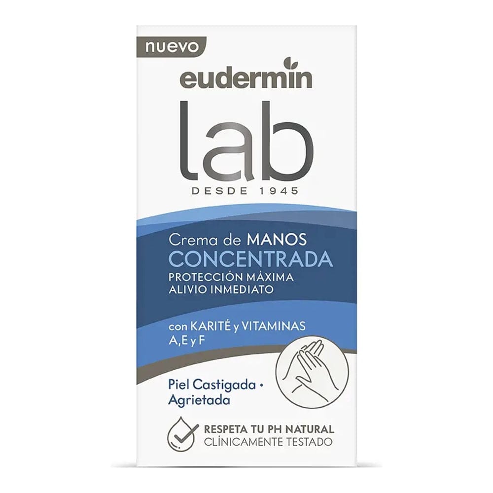 Eudermin - Crème pour les mains 'Concentrated Hands Maximum Protection' - Tous types de peau, 50 ml