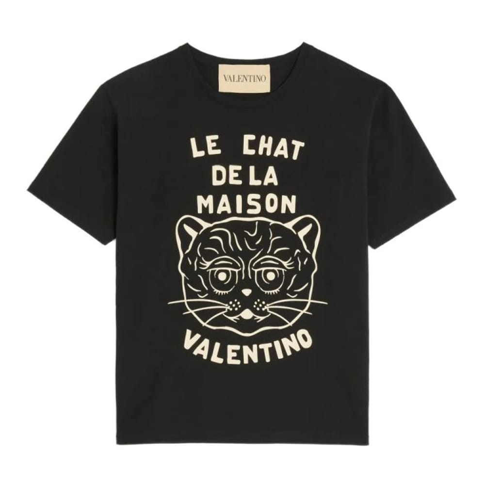 Valentino - T-shirt 'Chat De La Maison-Print' pour Hommes