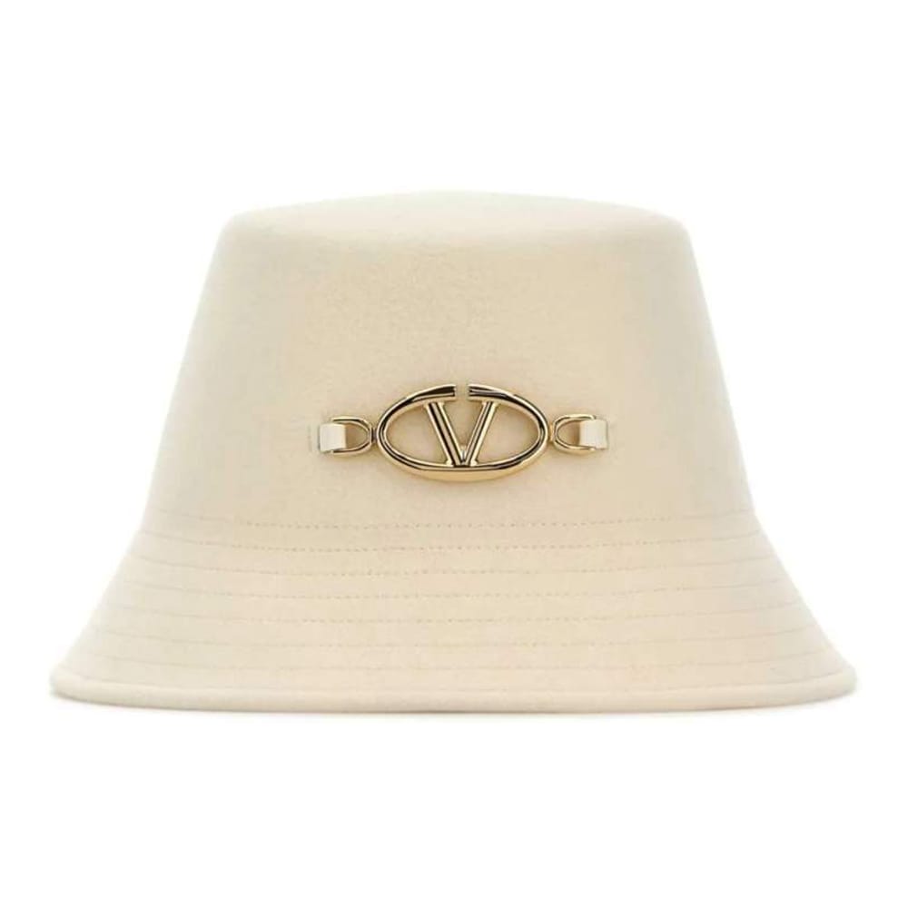 Valentino garavani - Chapeau 'VLogo-Appliqué' pour Femmes