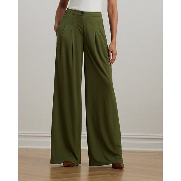 Lauren ralph lauren - "'Pleated Stretch Jersey Wide-Leg Pant' pour Femmes"