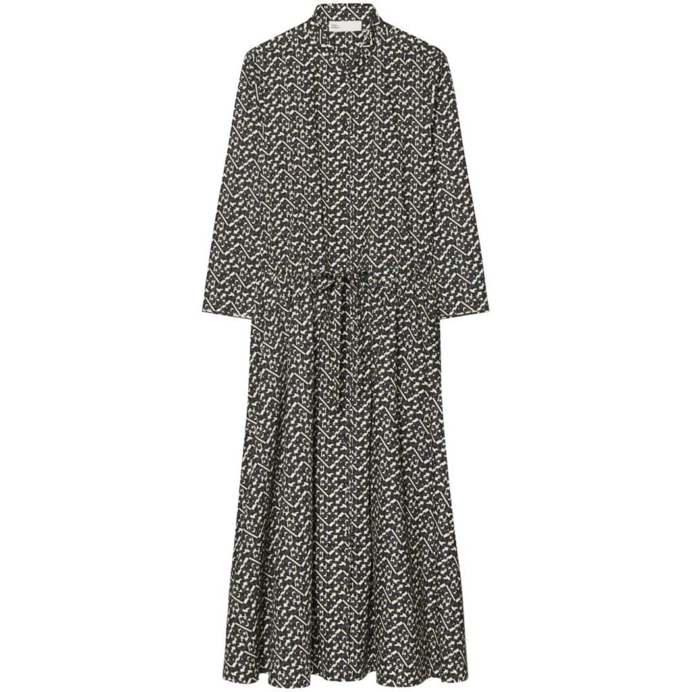 Tory burch - Robe Midi 'Black Prismatic' pour Femmes