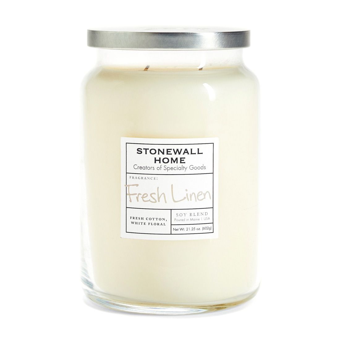 Village candle - Bougie parfumée 'Fresh Linen' - 602 g