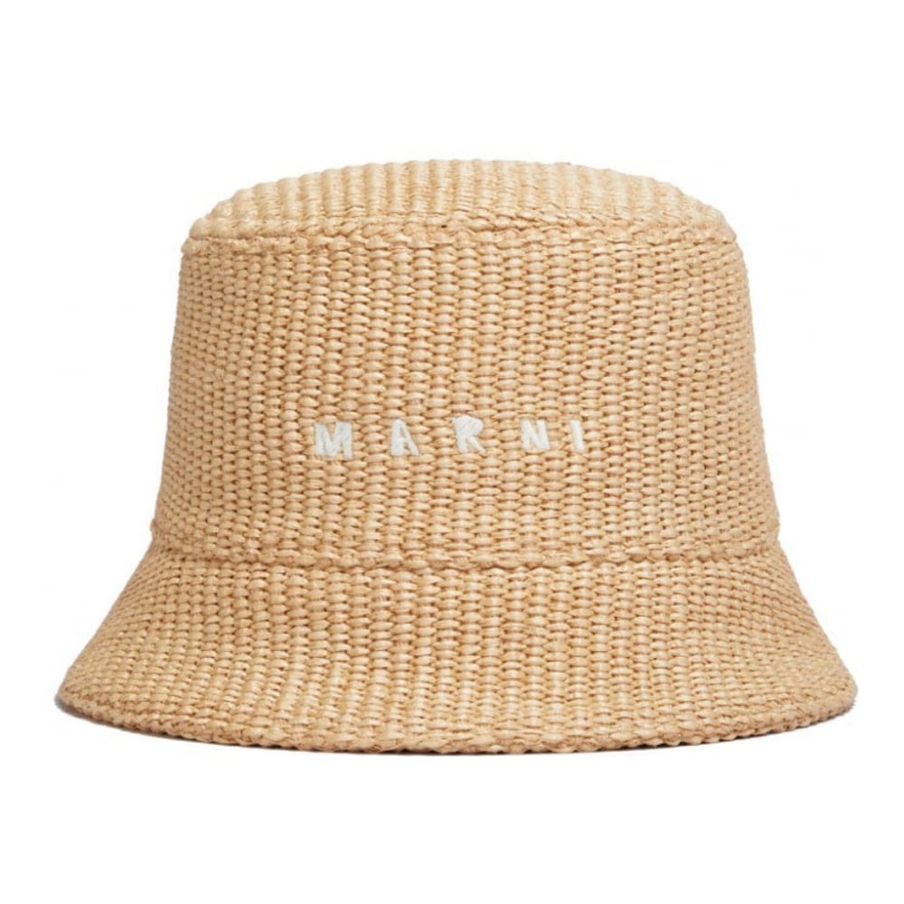Marni - Chapeau 'Logo-Embroidered' pour Femmes
