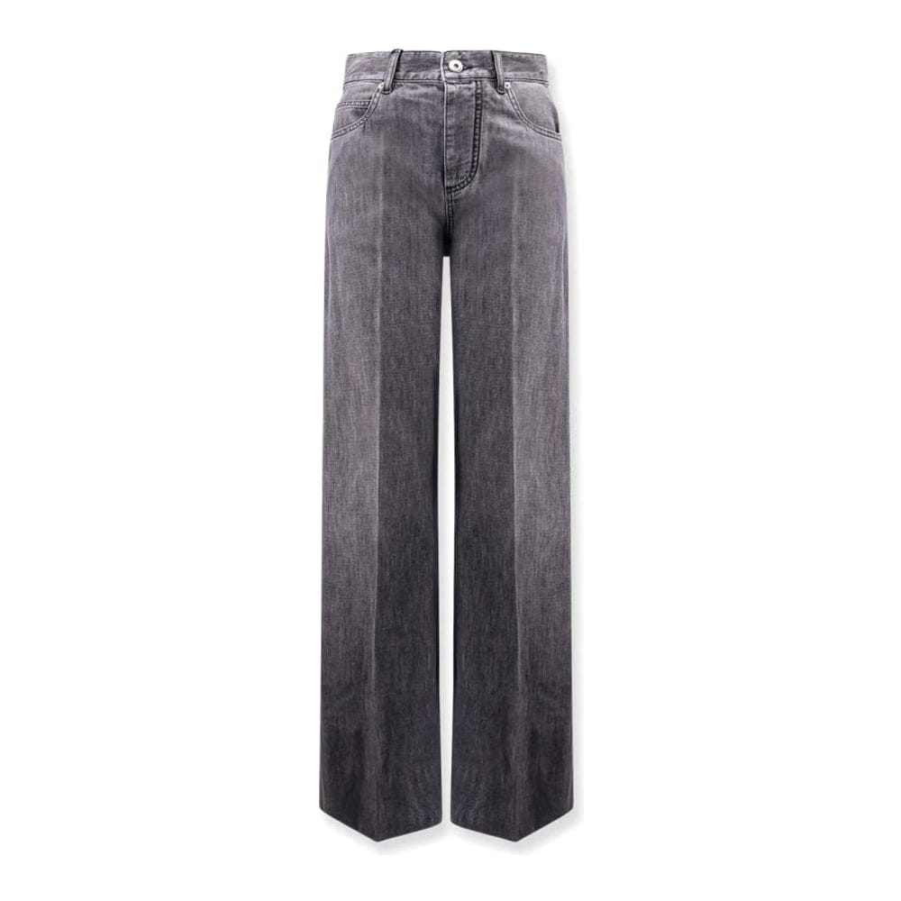Bottega veneta - Jeans 'Black Washed Palazzo' pour Femmes