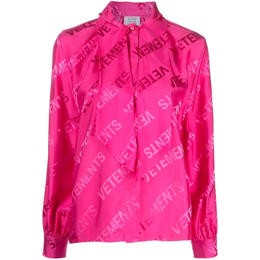 Vetements - Blouse à manches longues 'Pussy-Bow Collar' pour Femmes