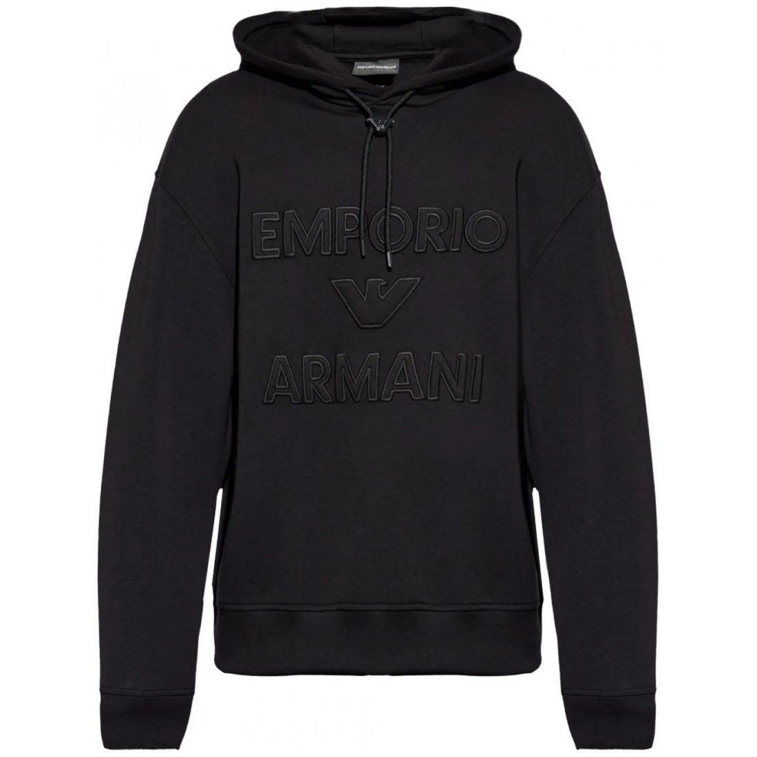 Emporio armani - Sweatshirt à capuche  'Logo-Appliqué' pour Hommes