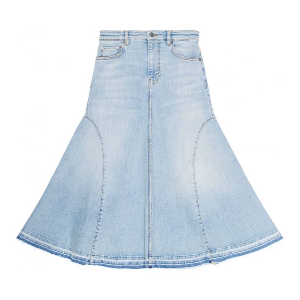 Ganni - "Jupe en Jean 'A-Line' pour Femmes"