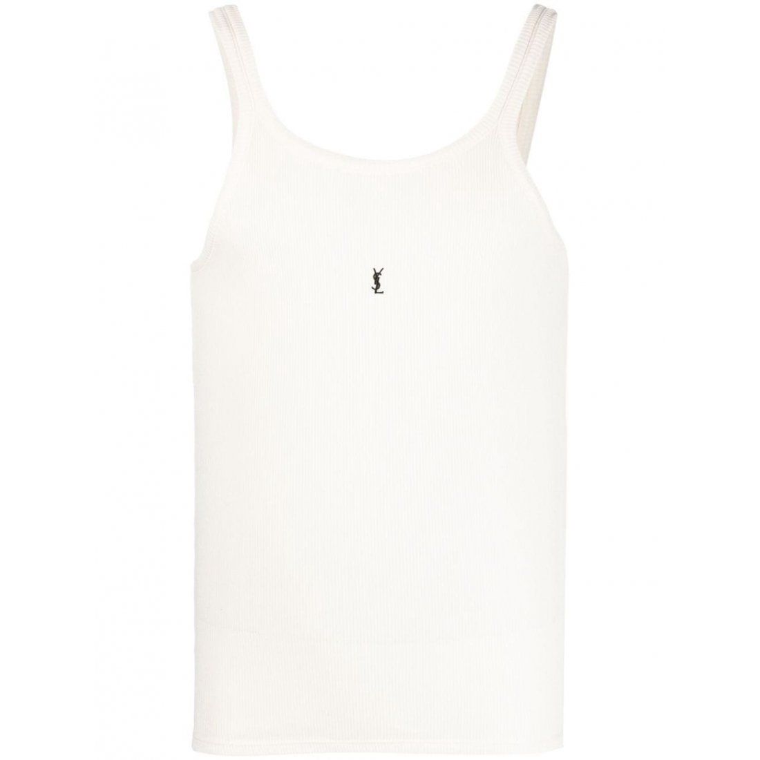Saint laurent - Haut sans manches 'Logo Embroidered' pour Hommes