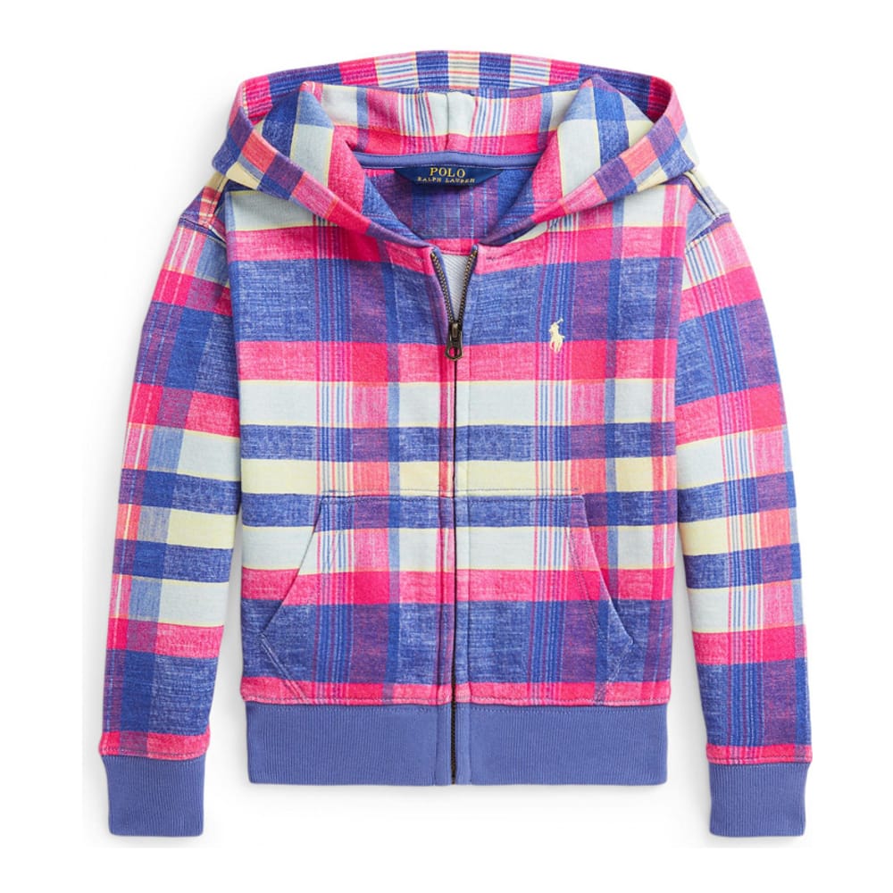 Ralph lauren kids - "Sweatshirt à capuche 'Plaid Loopback Fleece Full Zip' pour Petites filles"