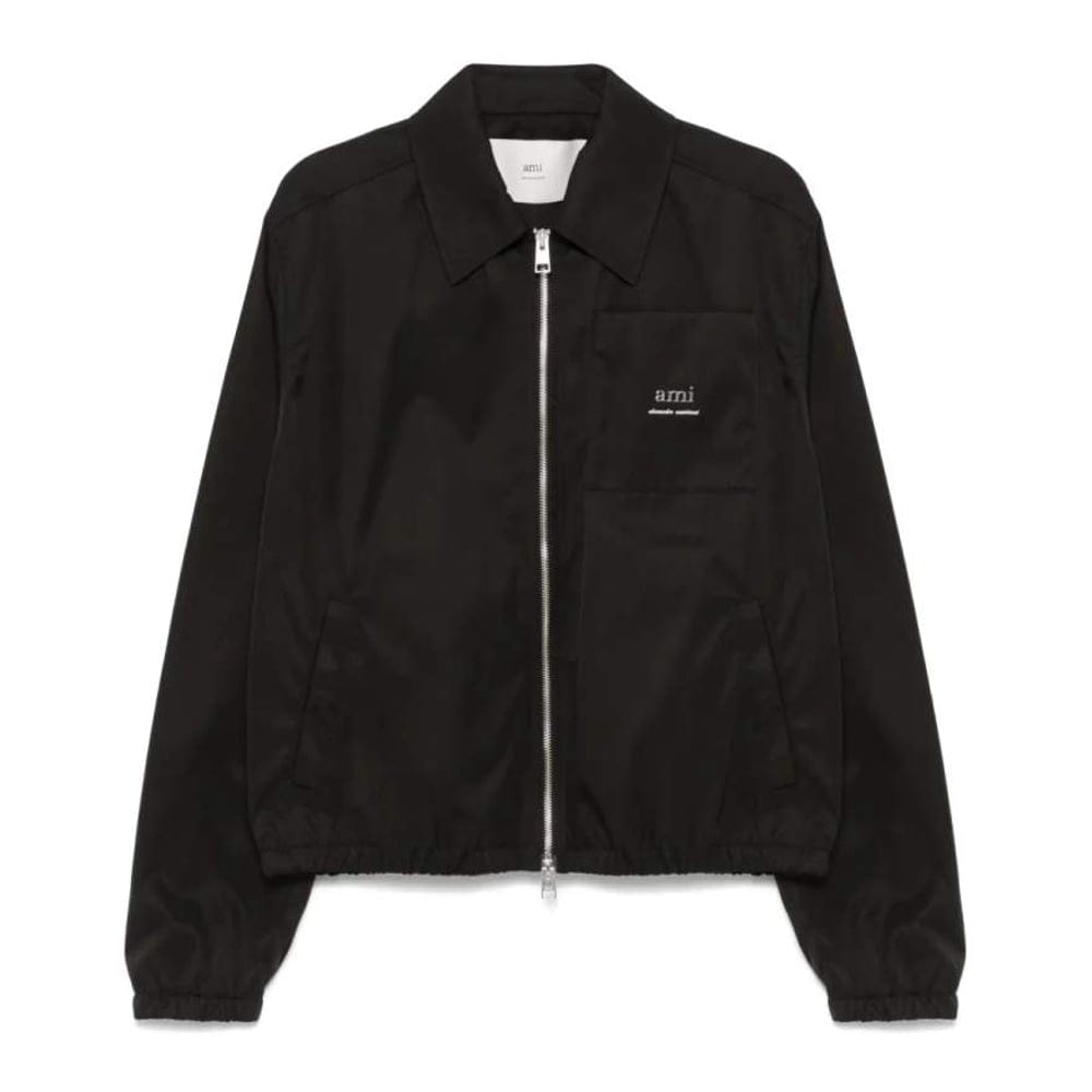 Ami paris - Blouson bomber 'Logo-Lettering' pour Hommes