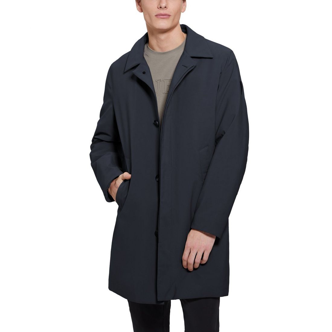 Guess - Imperméable 'Colin With Removable Nylon Hooded Inset' pour Hommes