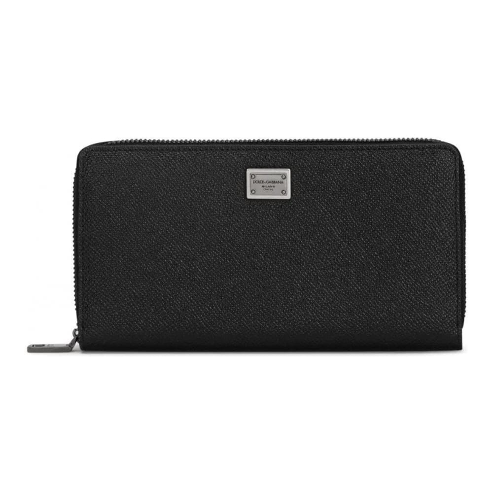 Dolce&gabbana - Portefeuille 'Zipped Grained' pour Hommes