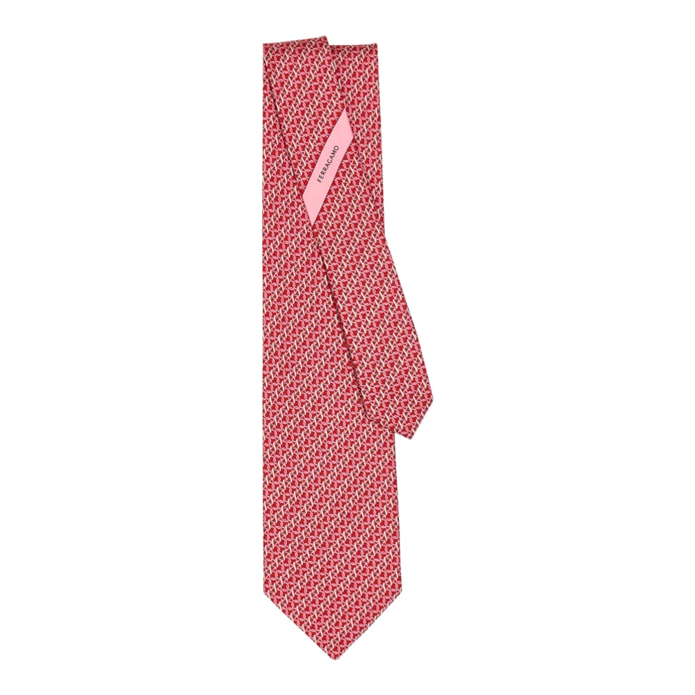 Salvatore ferragamo - Cravate 'Gancini Print' pour Hommes