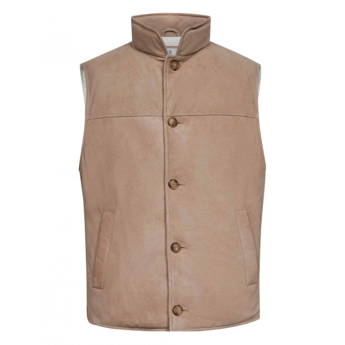 Brunello cucinelli - Gilet 'Horn-Button' pour Hommes