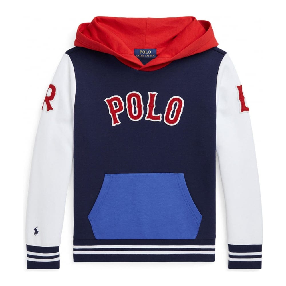 Ralph lauren kids - Sweatshirt à capuche 'Baseball Logo Double Knit' pour Grands garçons