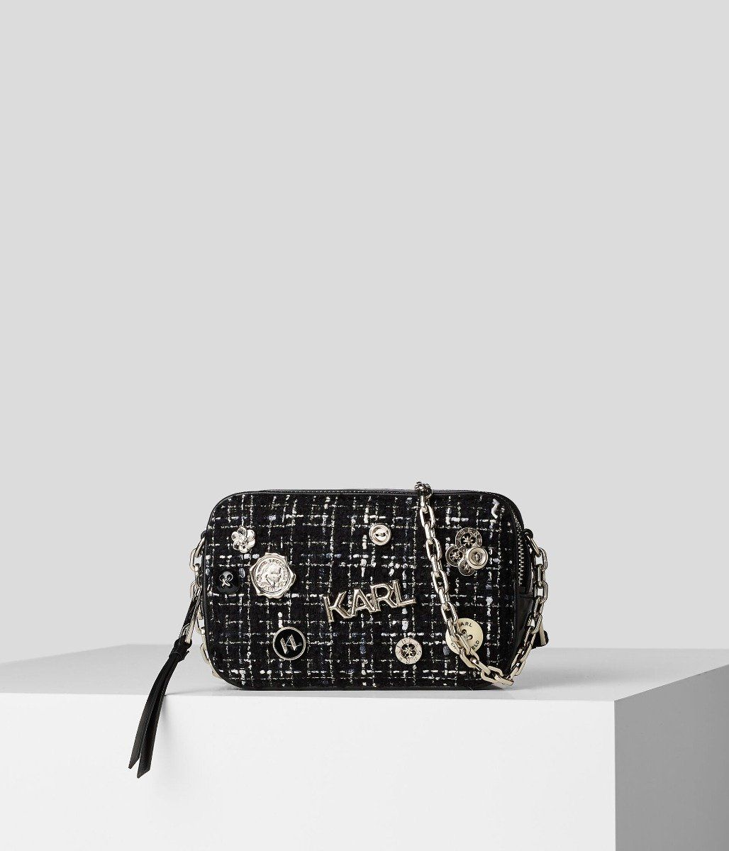 Karl lagerfeld - K/PINS BOUCLE CAMERA BAG