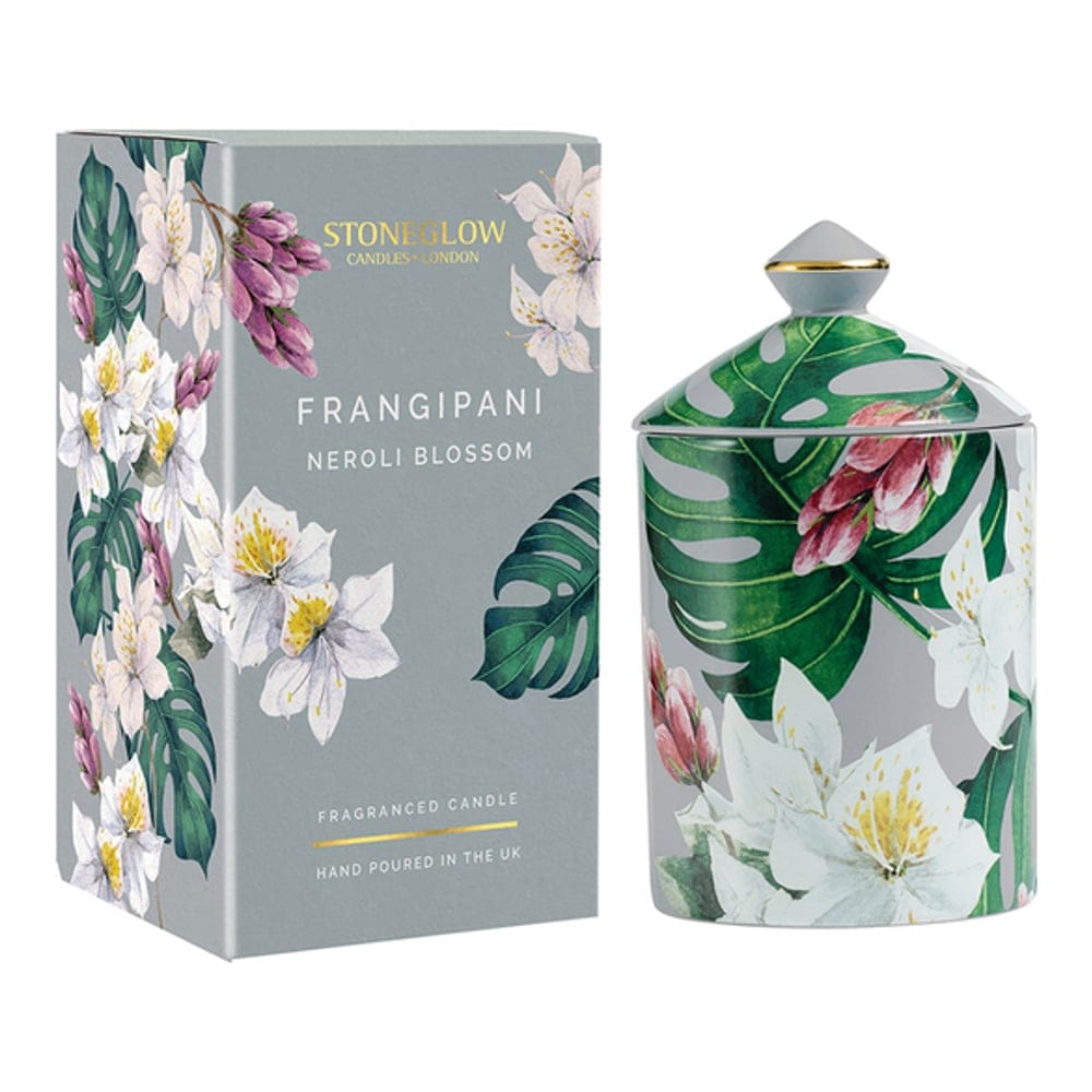 StoneGlow - Bougie parfumée 'Frangipani Neroli Blossom' - 300 g