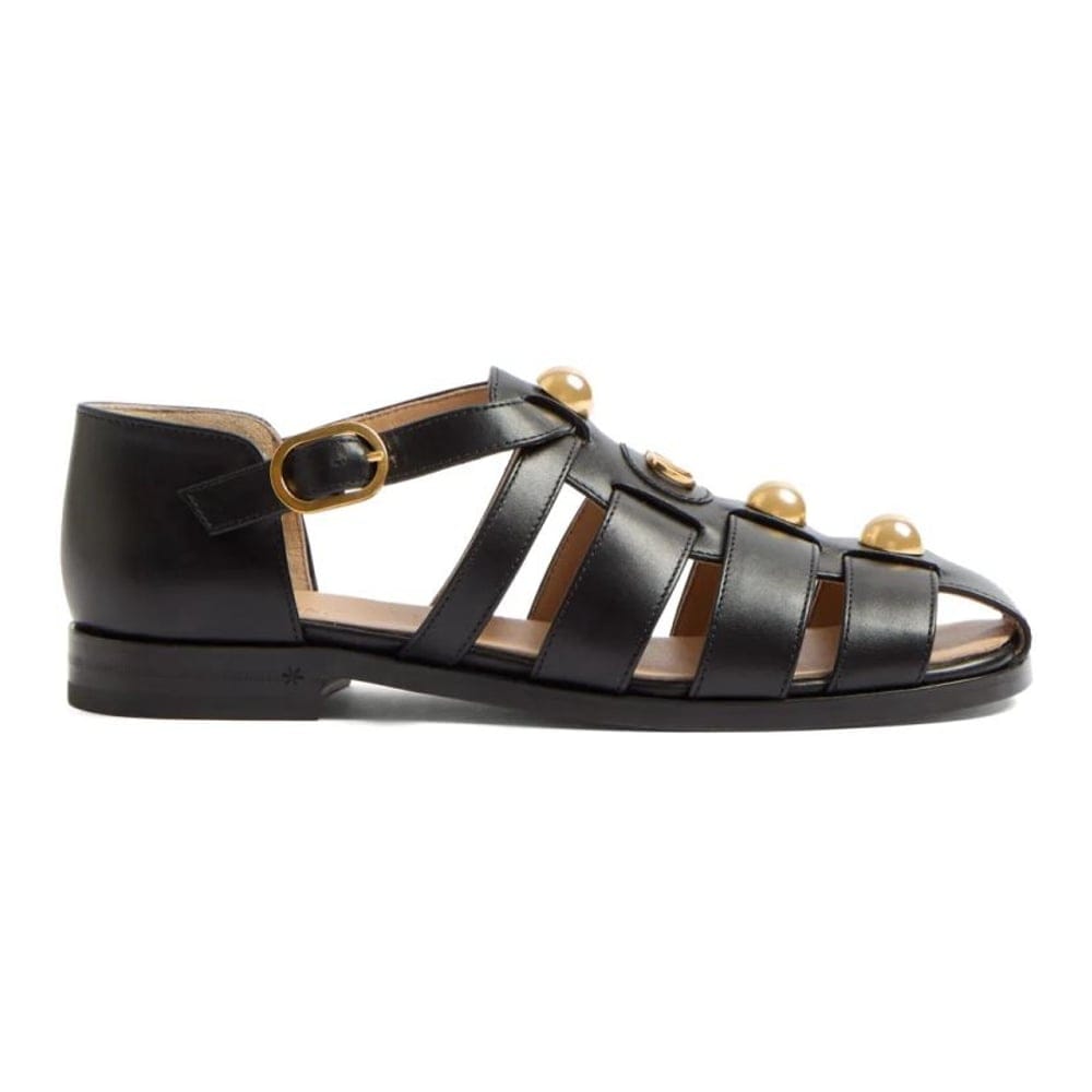 Valentino garavani - Sandales plates 'Buckle-Strap' pour Femmes