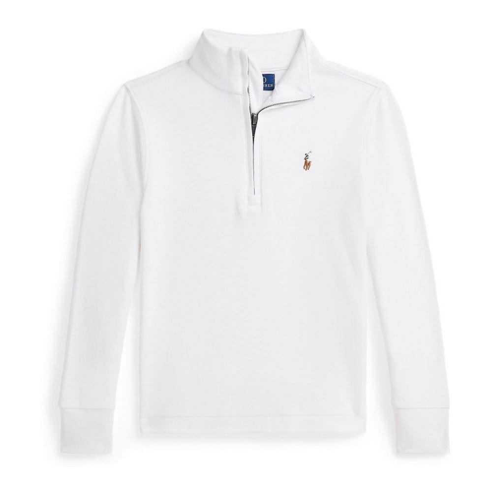 Polo ralph lauren - 'Cotton Interlock Quarter-Zip Pullover Sweatshirt' pour Enfant et petit garçon