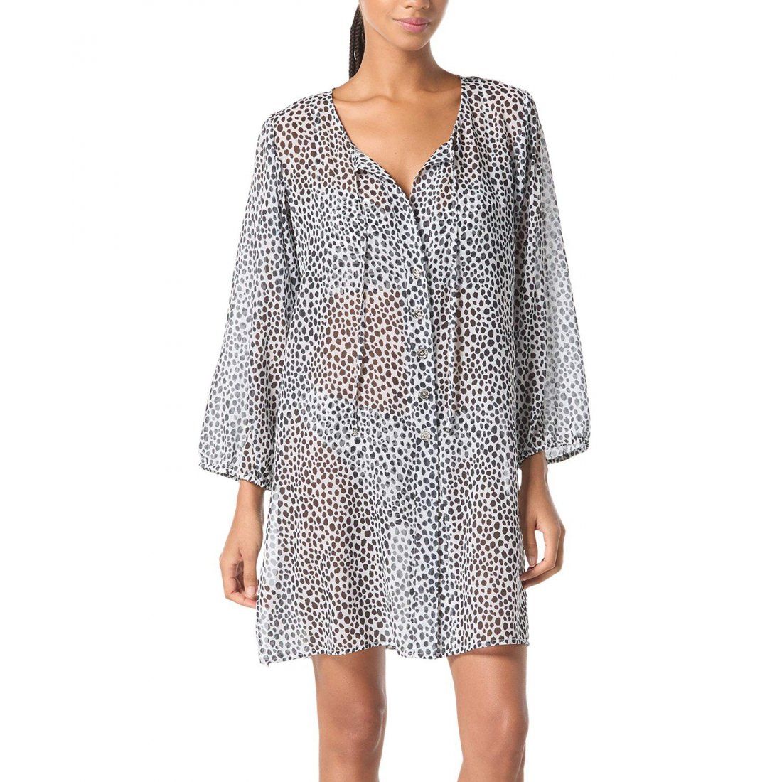 Michael kors - Tunique 'Chiffon Button-Front' pour Femmes